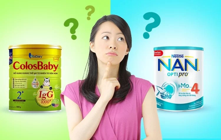 So sánh sữa NAN và Colosbaby cho bé chậm tăng cân: Nên chọn loại nào?